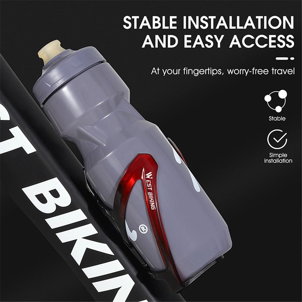 Porte-bidon vélo plastique avec vis pour VTT et route 6/7