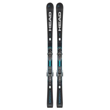 Head Supershape e-speed sw Ski Pack + Prd 12 gw Bindungen Schwarz Mann