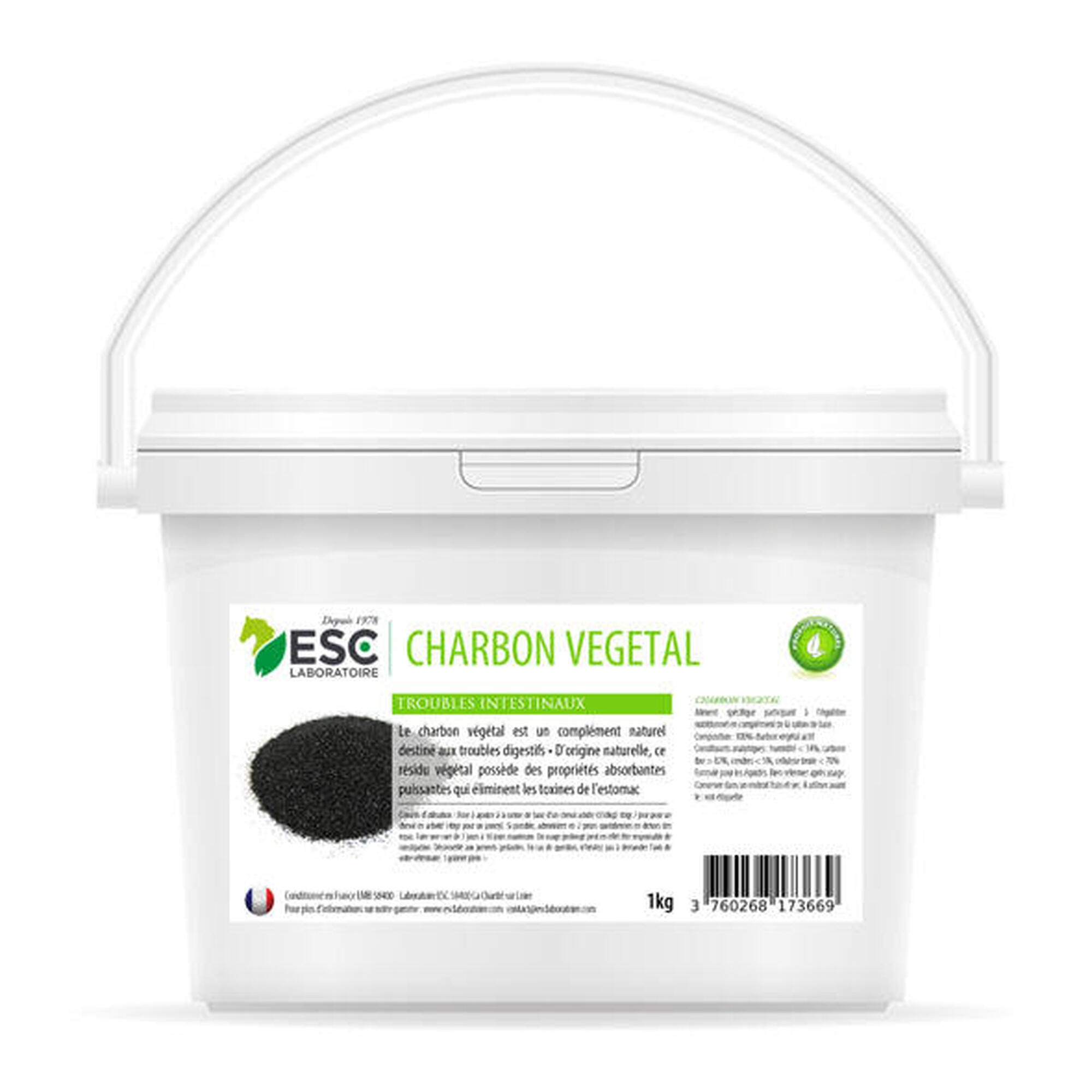 Esc Laboratoire - Charbon Végétal Confort Intestinal - Esc Laboratoire - Argile - 1 Kg - Decathlon