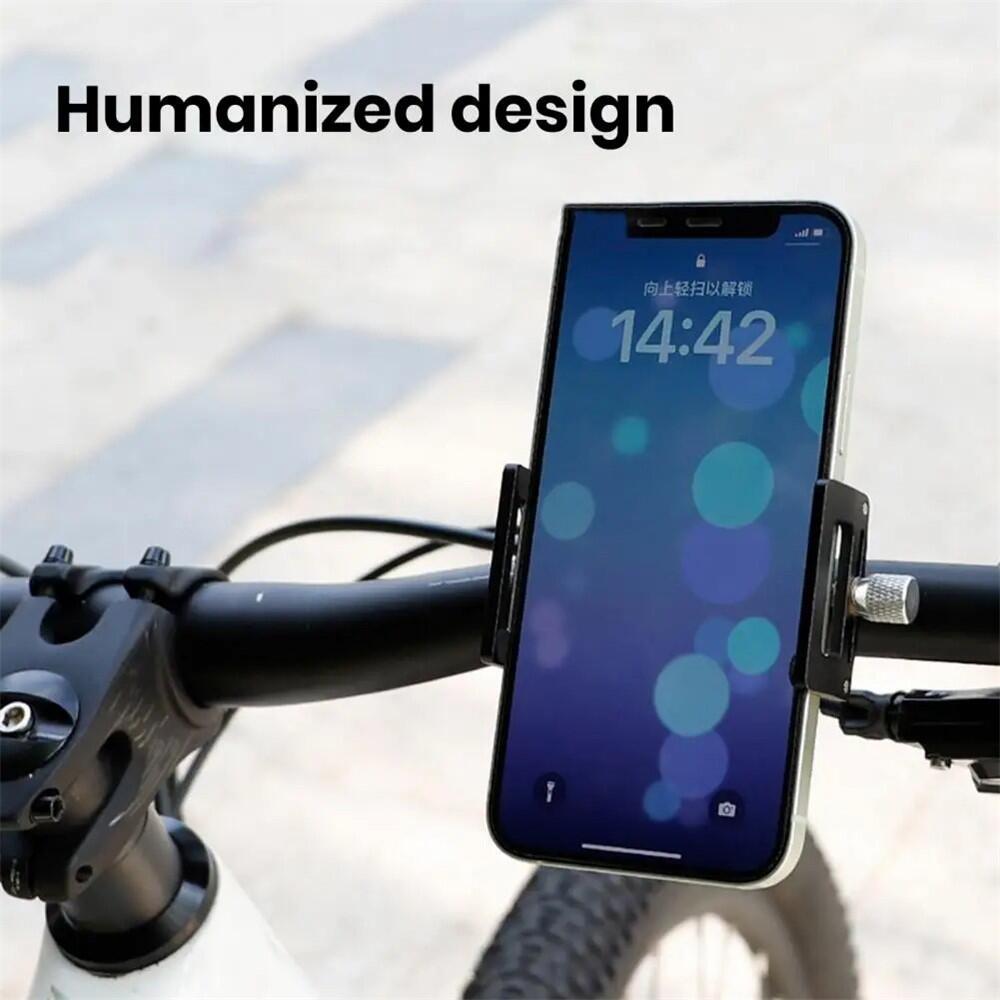 Supporto telefono bici alu regolabile 55–100 mm 4/7