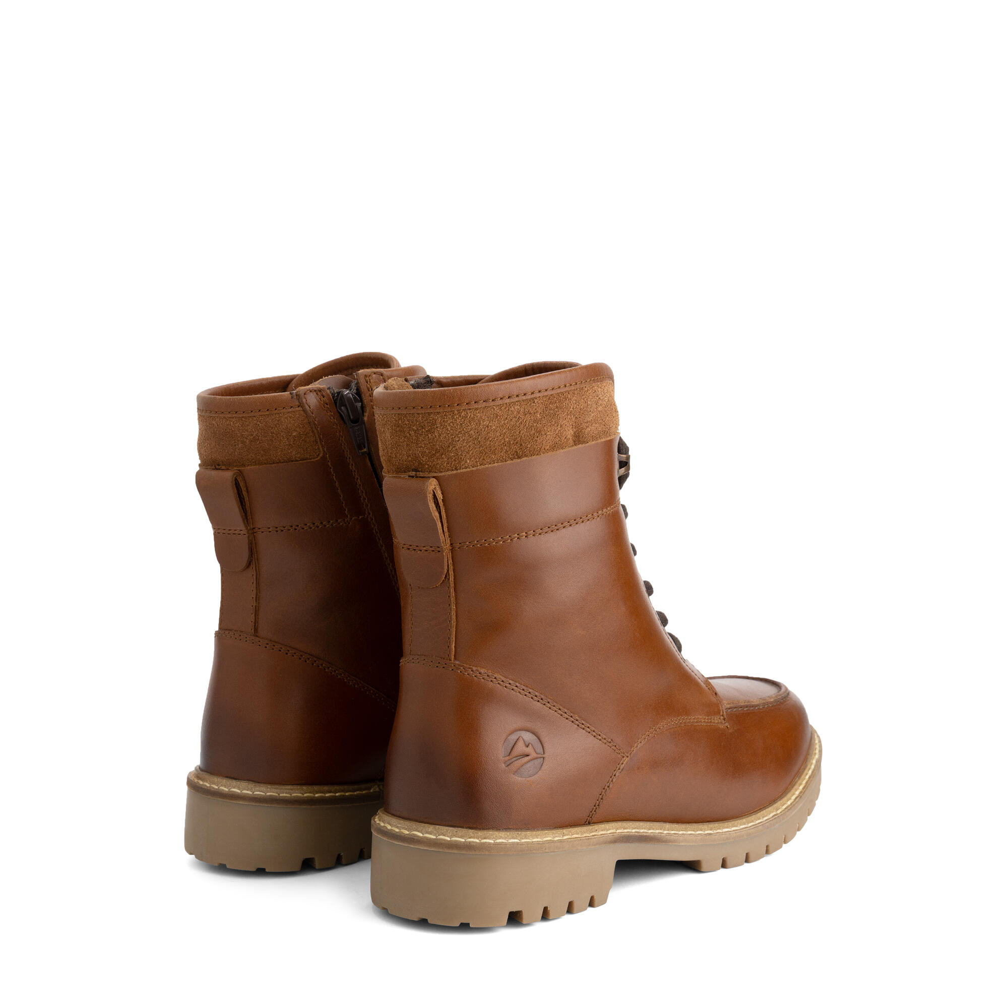 Langstrand Homme - Bottines à lacets - Doublure en laine - Cognac 2/7