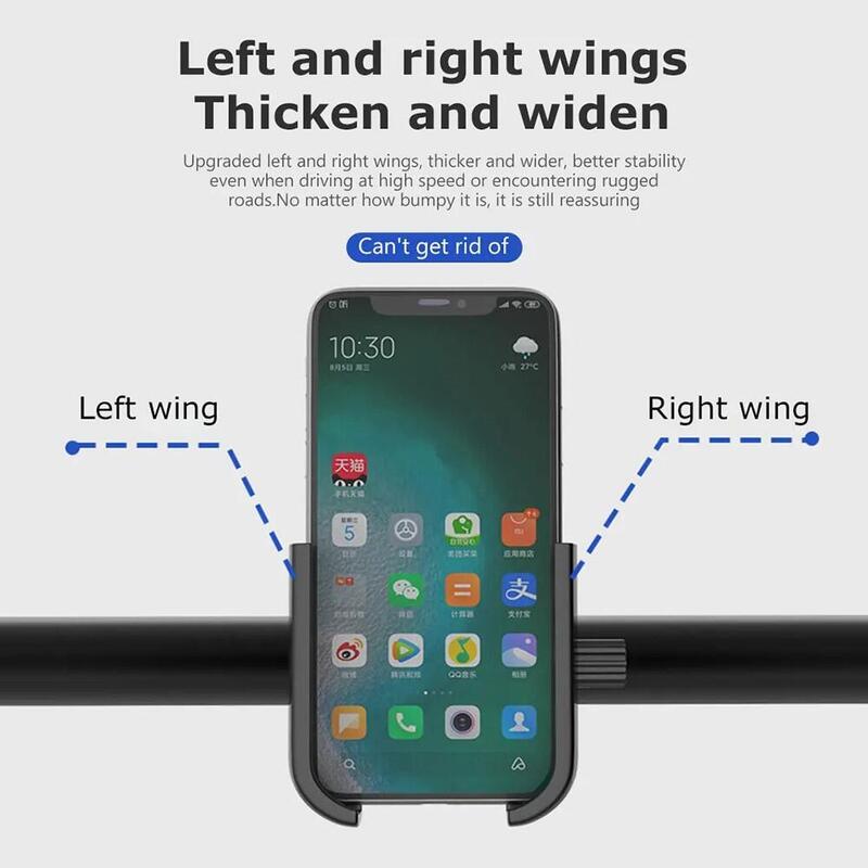 Suport telefon bicicletă aluminiu rotație 360° GUB P40