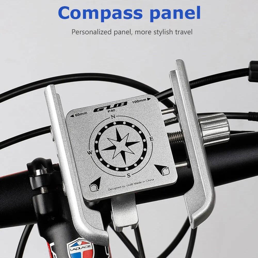 Support téléphone vélo aluminium rotation 360° GUB P40 2/7