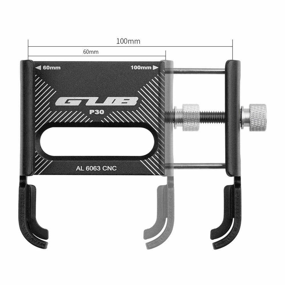 Supporto telefono bici alluminio GUB P30 manubrio 7/7