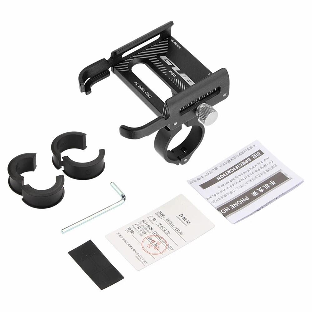 Supporto telefono bici alluminio GUB P30 manubrio 6/7