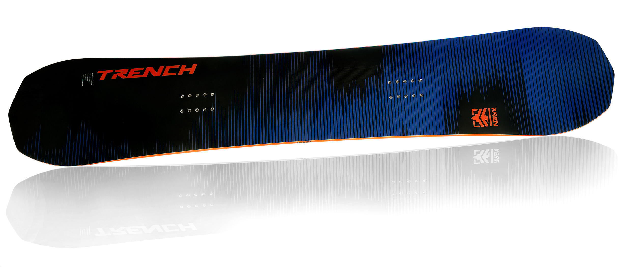 Raven Trench Navy/Orange 154 snowboard deszka 2/6