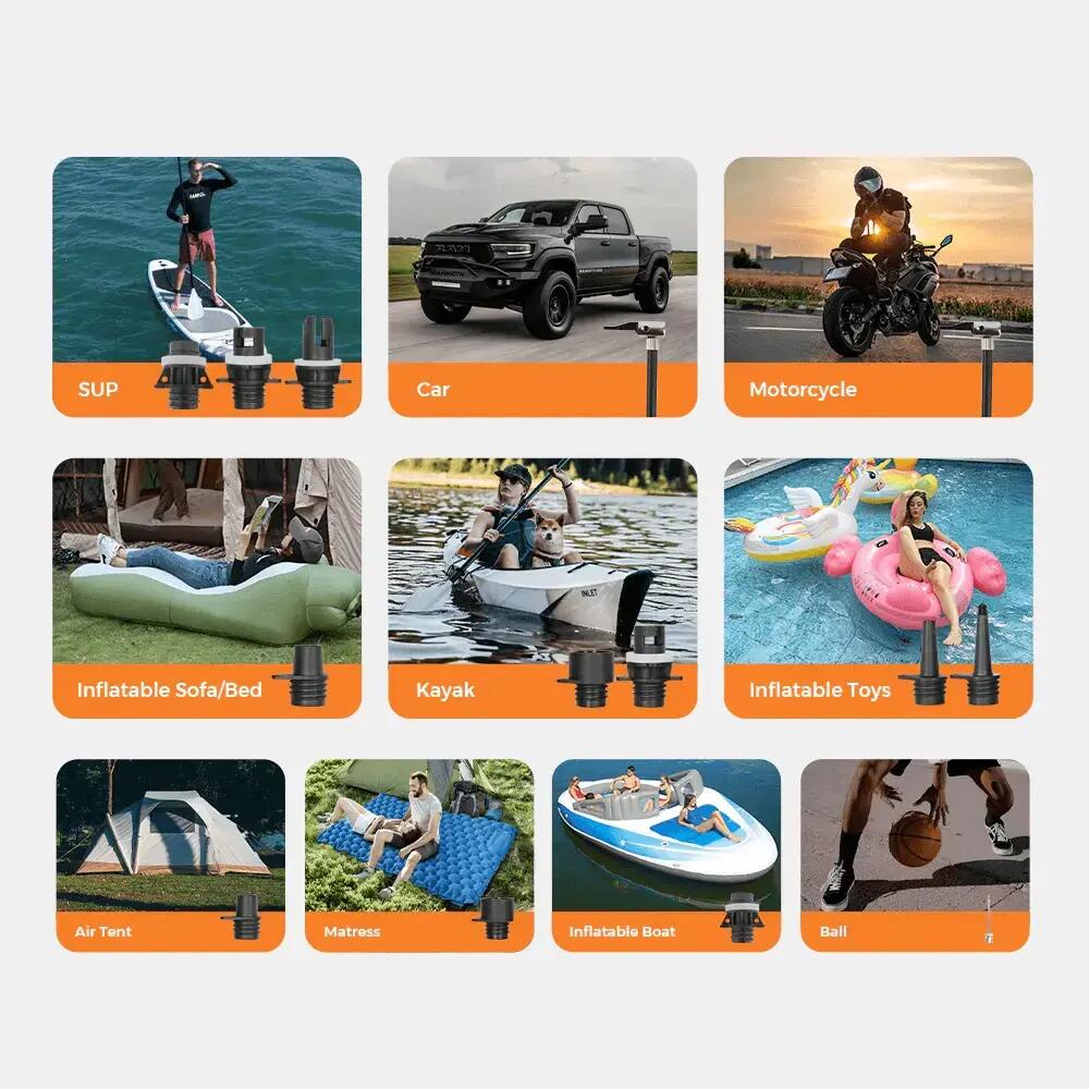 EVO SUP PUMP PRO – pompa SUP si auto, presiune pana la 45 PSI/3 bari, 8000 mAh 6/7