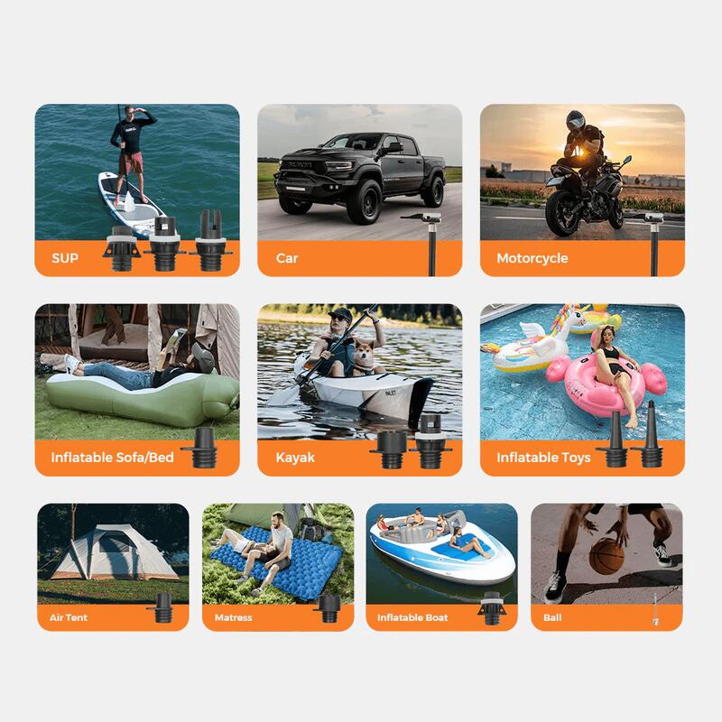 EVO SUP PUMP PRO – pompa SUP si auto, presiune pana la 45 PSI/3 bari, 8000 mAh