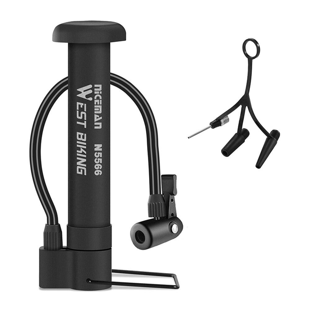 WEST BIKING Portable 80 PSI Foot Pump for Electric Bicycle