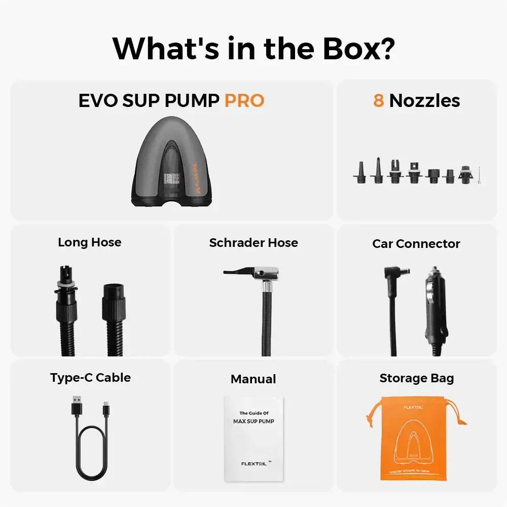 EVO SUP PUMP PRO – pompa SUP si auto, presiune pana la 45 PSI/3 bari, 8000 mAh 4/7