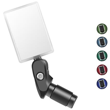 Lusterko rowerowe na kierownicę USB ładowane 360° z wbudowanym LED