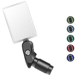Rétroviseur guidon vélo USB rechargeable 360° avec LED intégrée