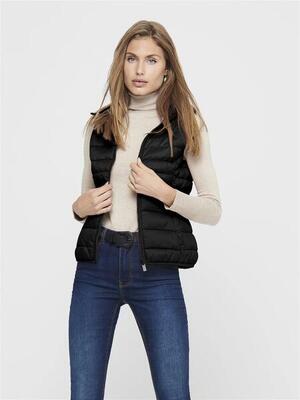 Giubbotti e Cappotti Donna ONLNEWTAHOE HOOD WAISTCOAT OTW NOOS Nero