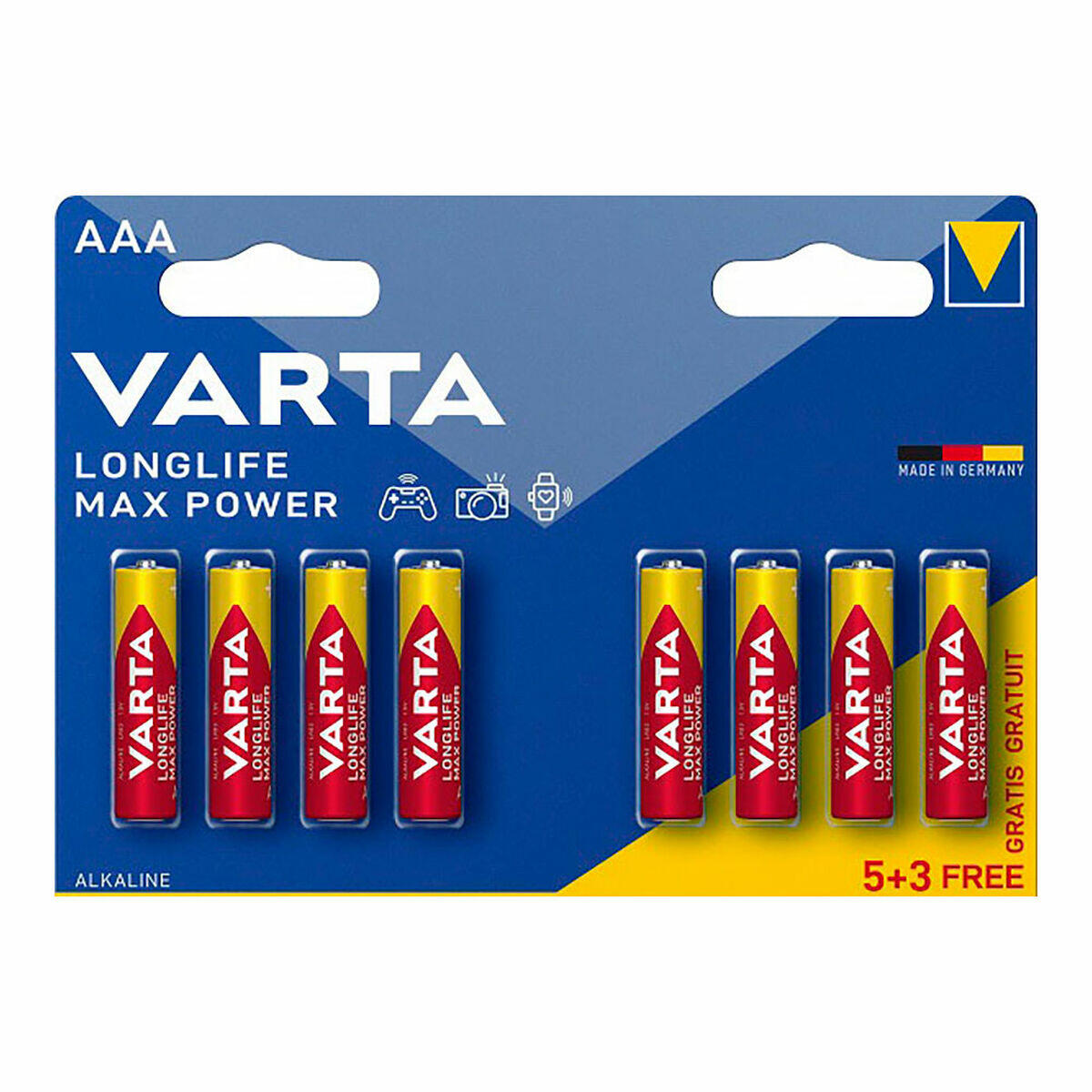 Batterijen VARTA longlife max power aaa - lr03 AAA 2/2