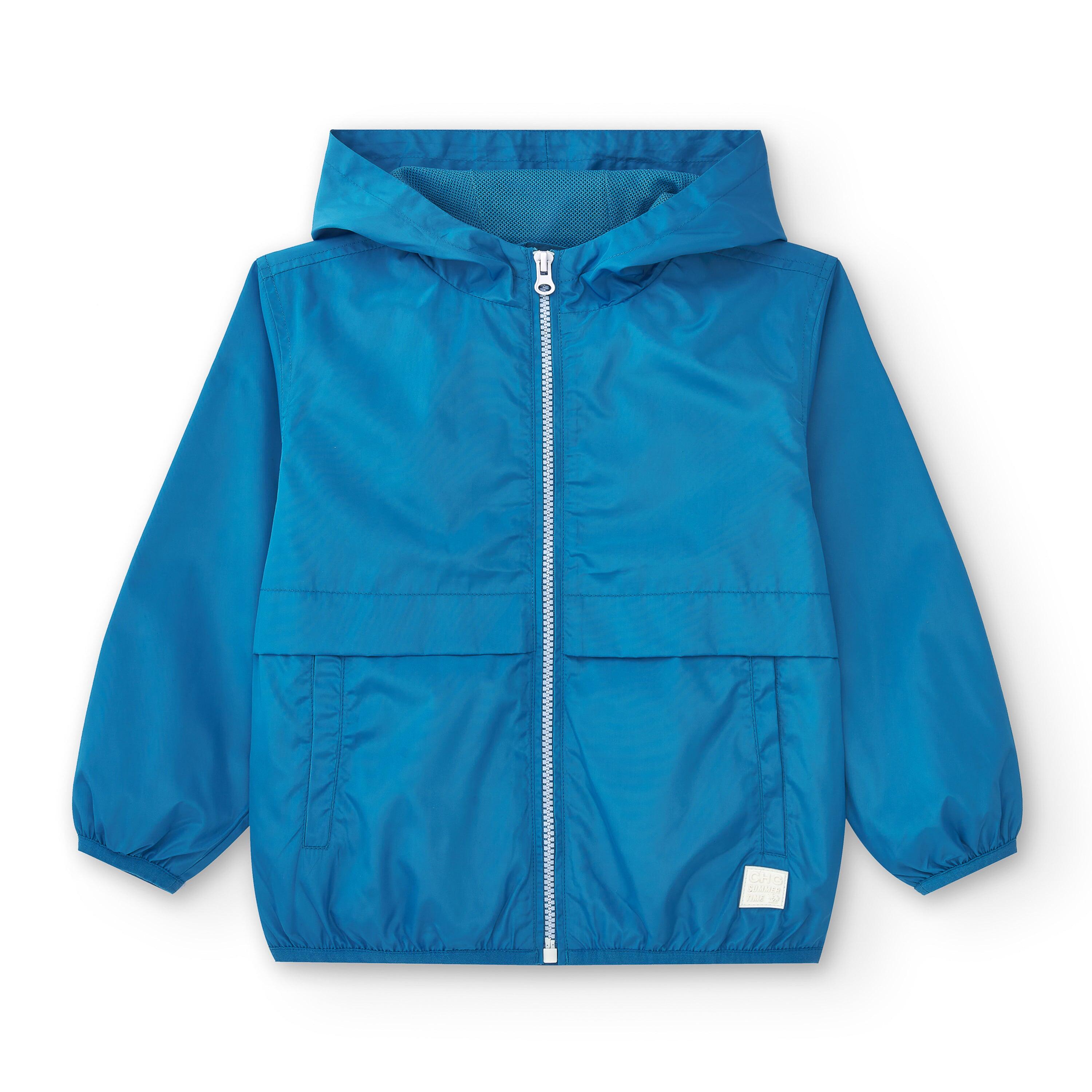 Parka infantil unissex azul royal | Com 2/5