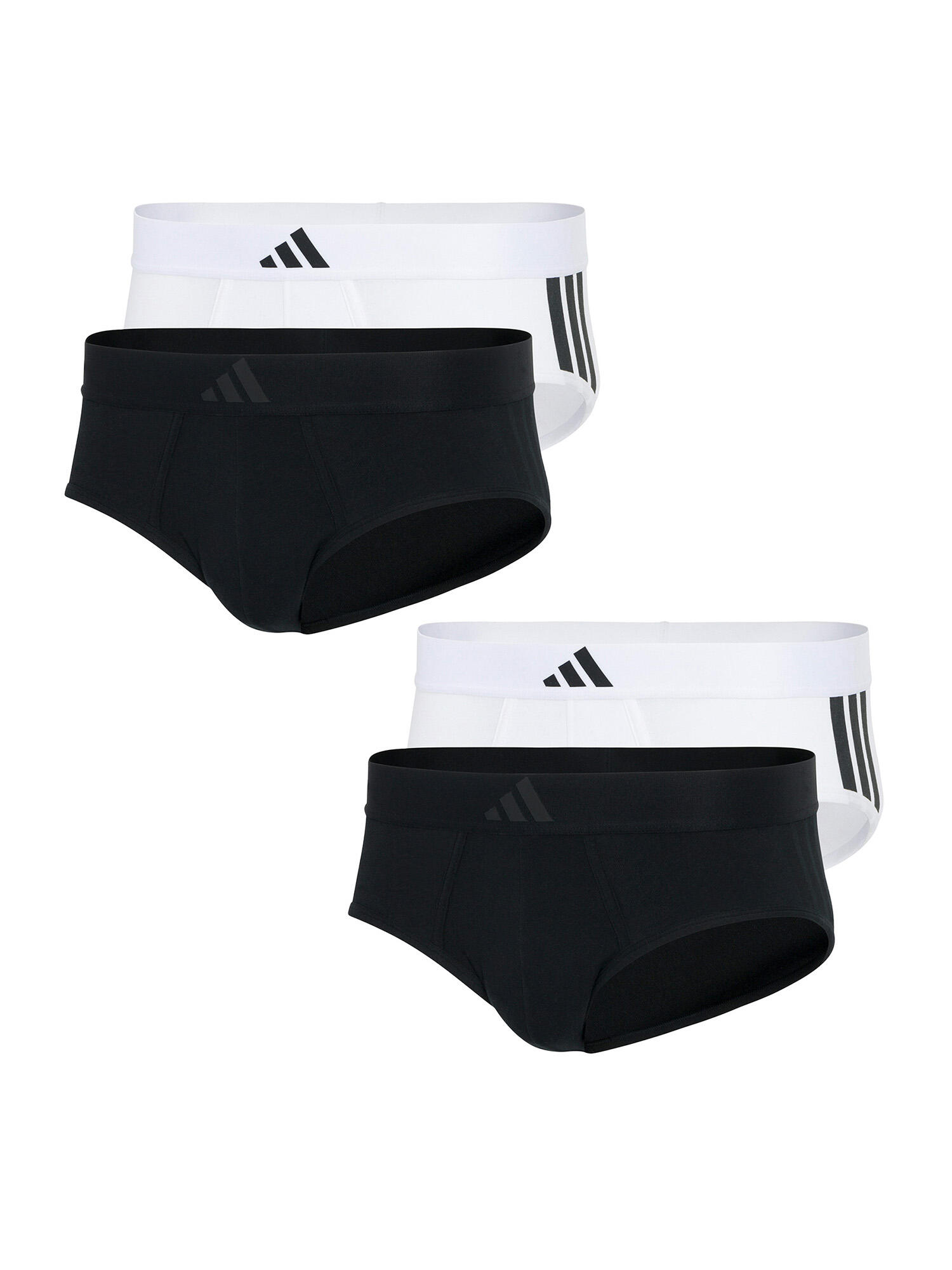 ADIDAS Training Slip klassisch Beinfreiheit Herren - Active Flex Cotton 3 Stripes mehrf