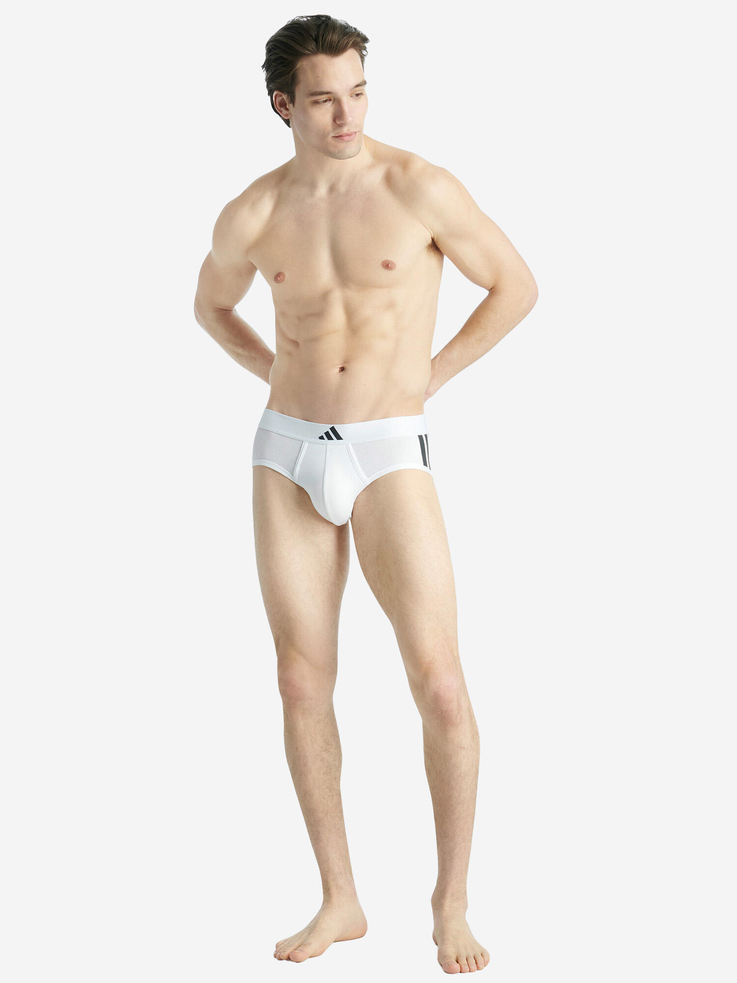 Training Slip klassisch Beinfreiheit Herren - Active Flex Cotton 3 Stripes mehrf 2/6