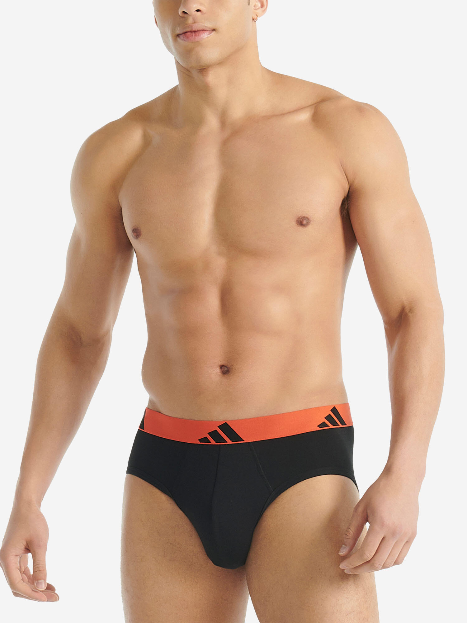Slip klassisch Beinfreiheit Herren - Active Flex Cotton schwarz 5/7