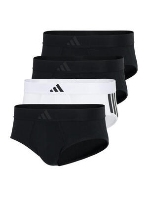 Training Slip klassisch Beinfreiheit Herren - Active Flex Cotton 3 Stripes schwa