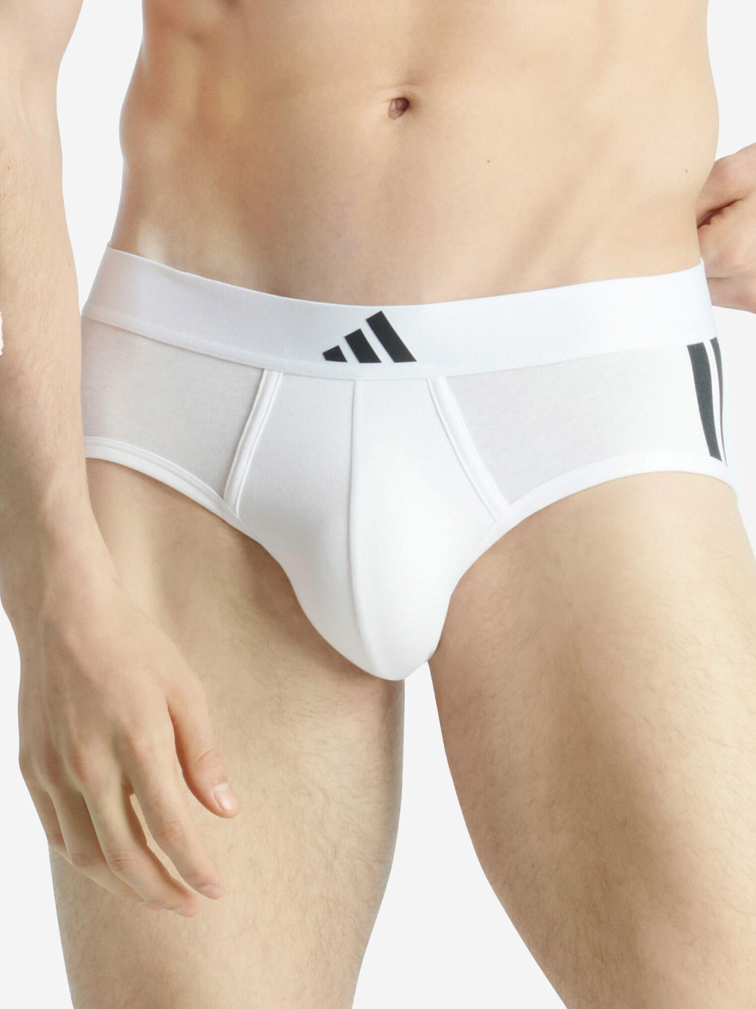 Training Slip klassisch Beinfreiheit Herren - Active Flex Cotton 3 Stripes mehrf 5/6