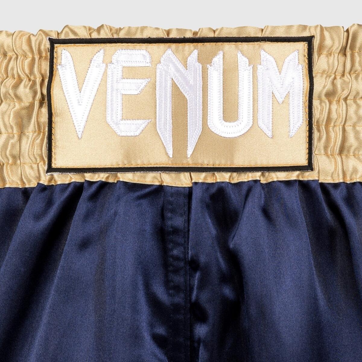 Venum Classic Muay Thai Shorts Blue/Gold XXL 3/4