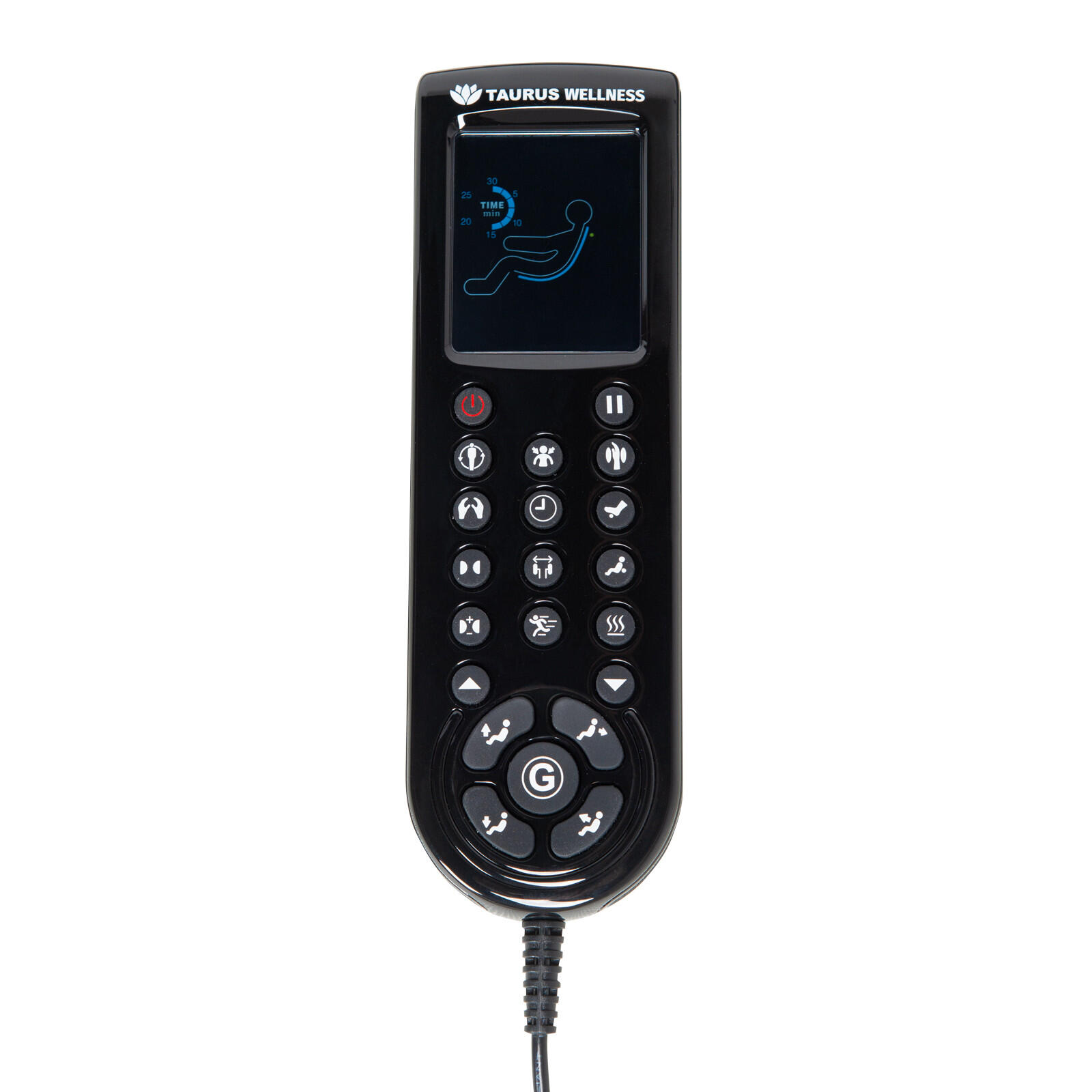Taurus Wellness massagestoel XL zwart en grijs 4/4