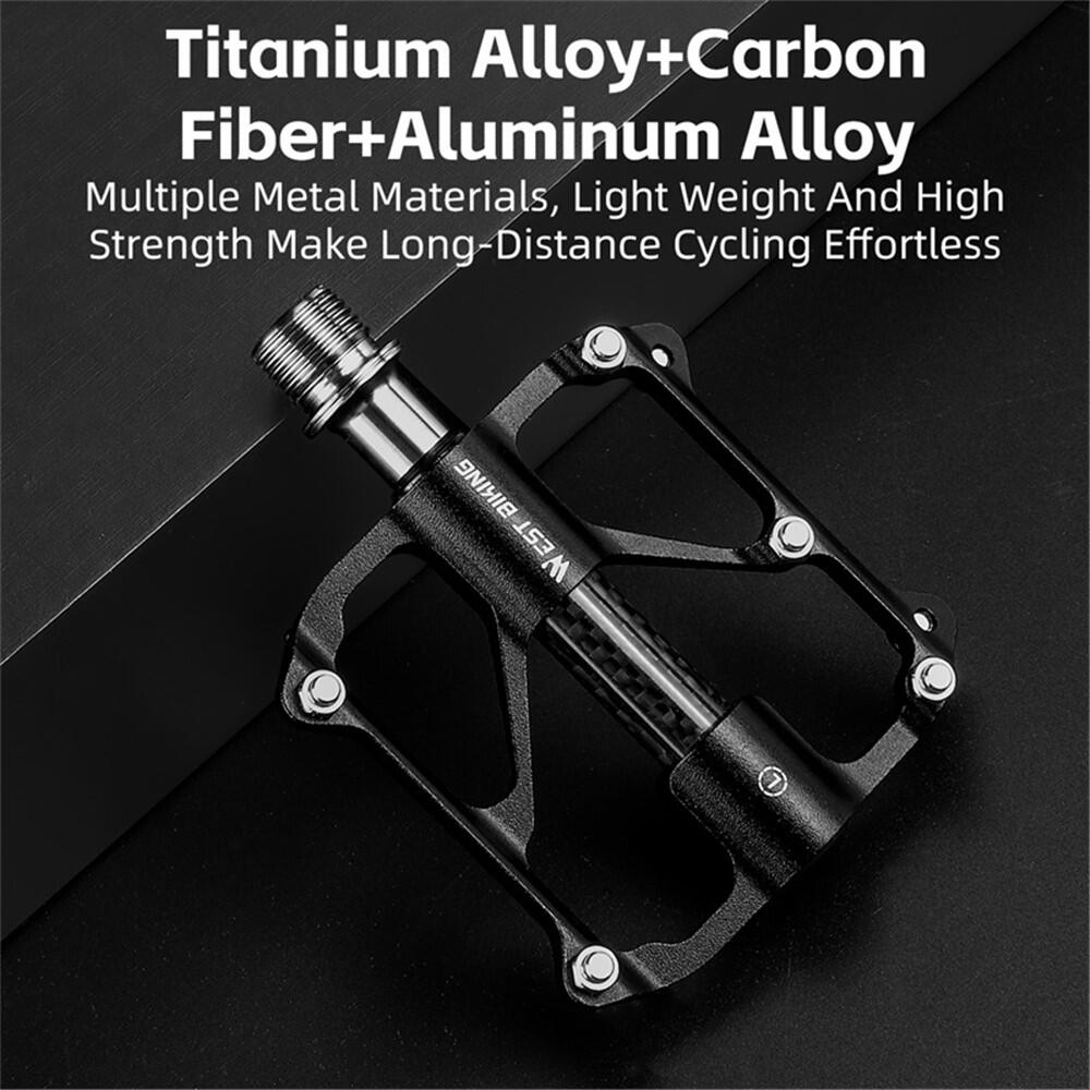 Paire de pédales vélo larges antidérapantes aluminium 7/7