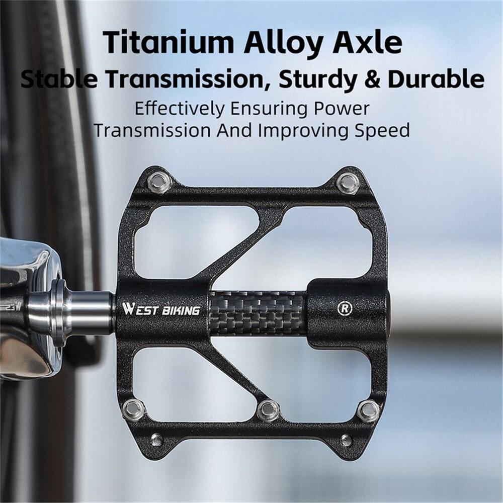 Paire de pédales vélo larges antidérapantes aluminium 4/7