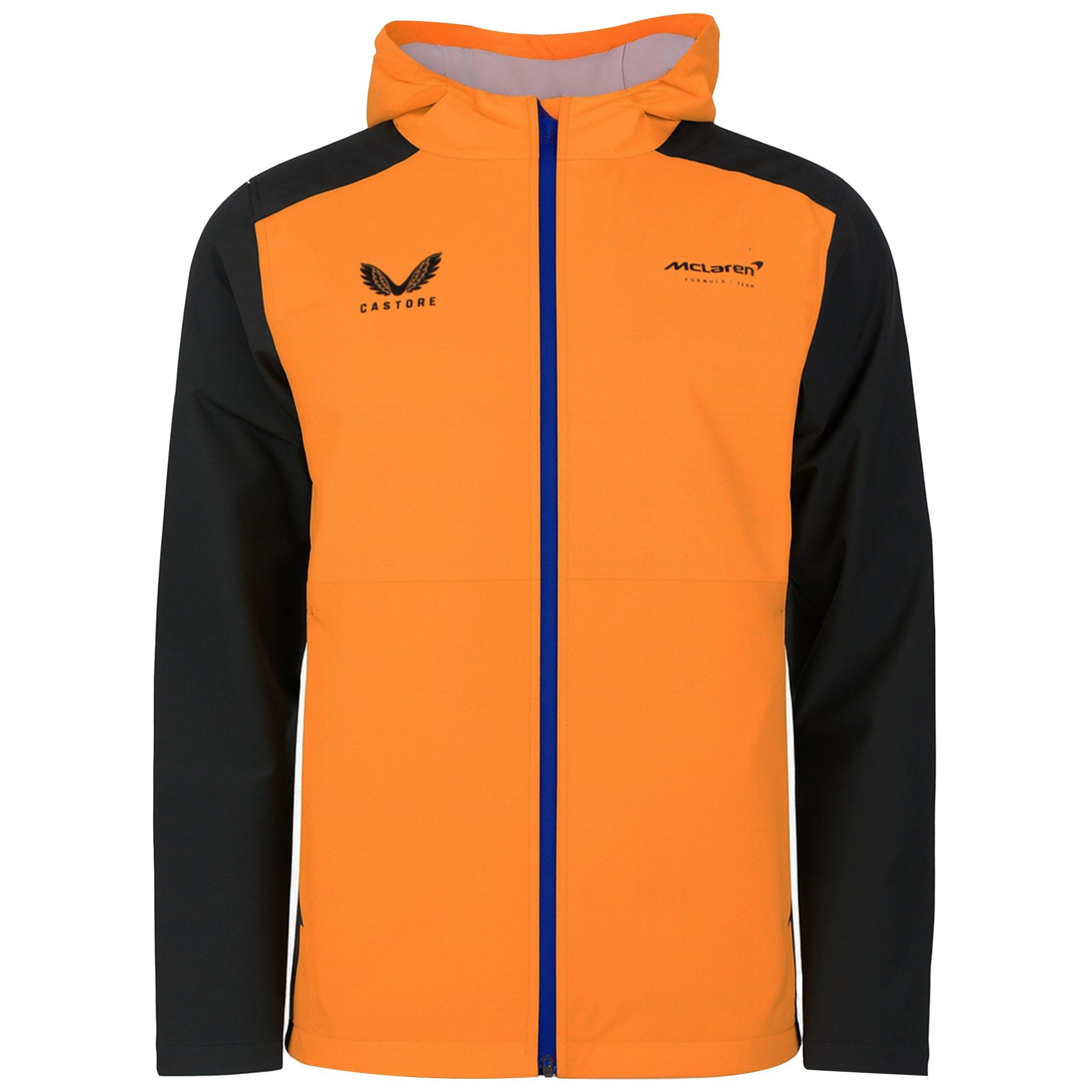 Castore x McLaren Formula Team Mens Orange Water Resistant Jacket