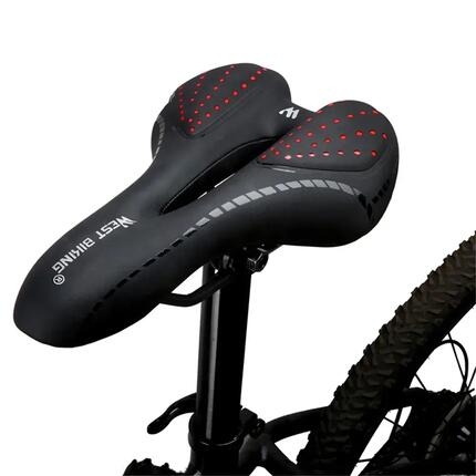 Coussin de selle vélo WEST BIKING silicone rembourré ergonomique