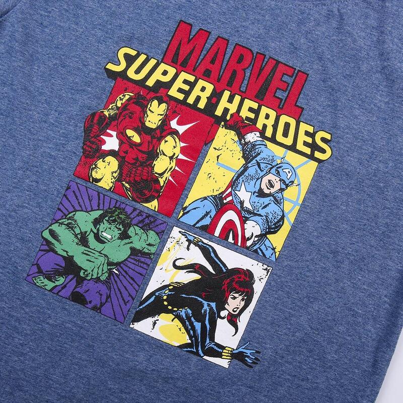 Set doua piese tricou si pantaloni scurti, Marvel
