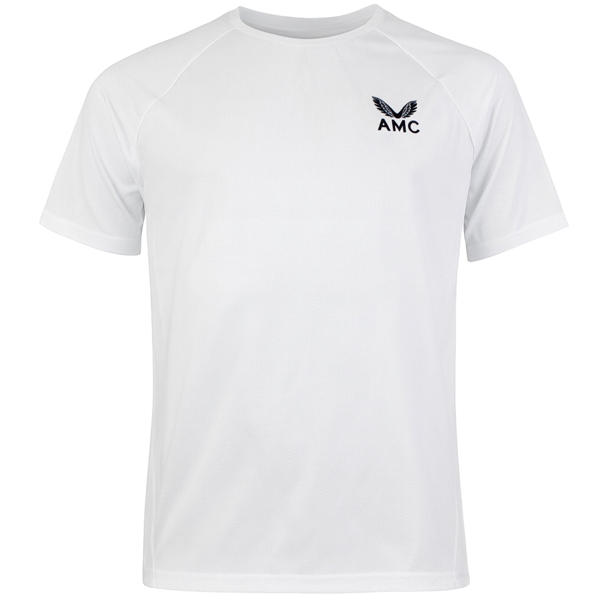 Castore AMC Performance Mens White Tennis T-Shirt | Decathlon