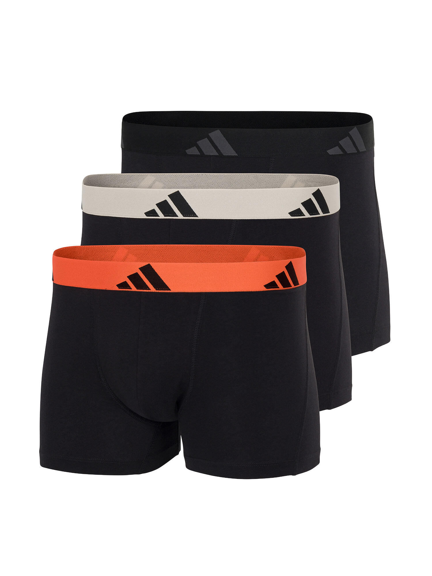ADIDAS Trunk eng anliegende Boxershorts Herren - Active Flex Cotton schwarz