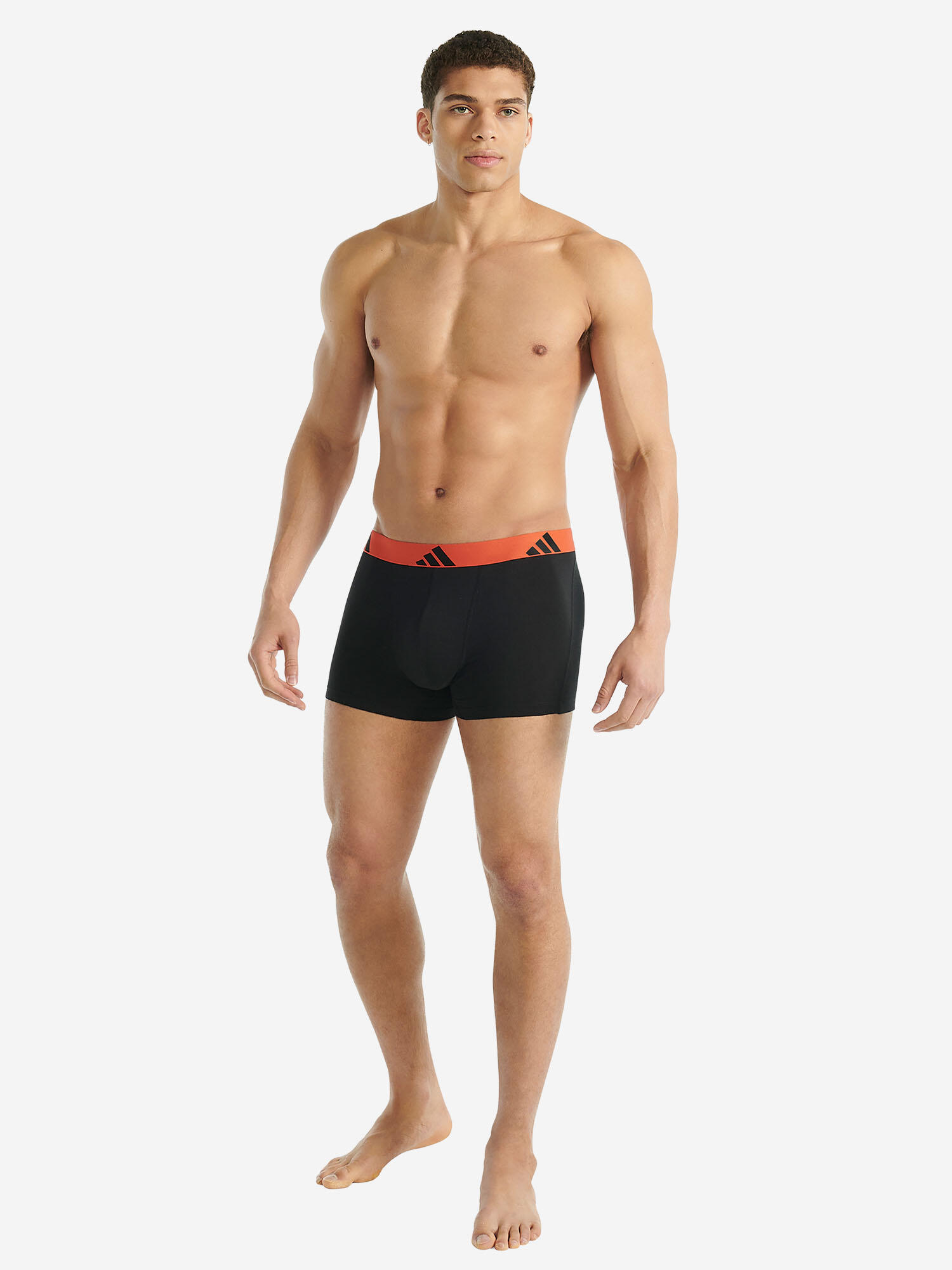 Trunk eng anliegende Boxershorts Herren - Active Flex Cotton schwarz 6/7