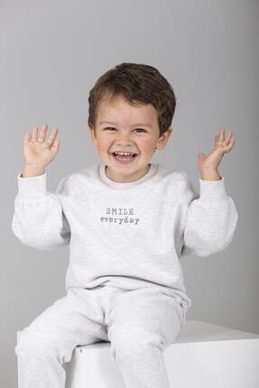 Sudadera de bebé gris smile