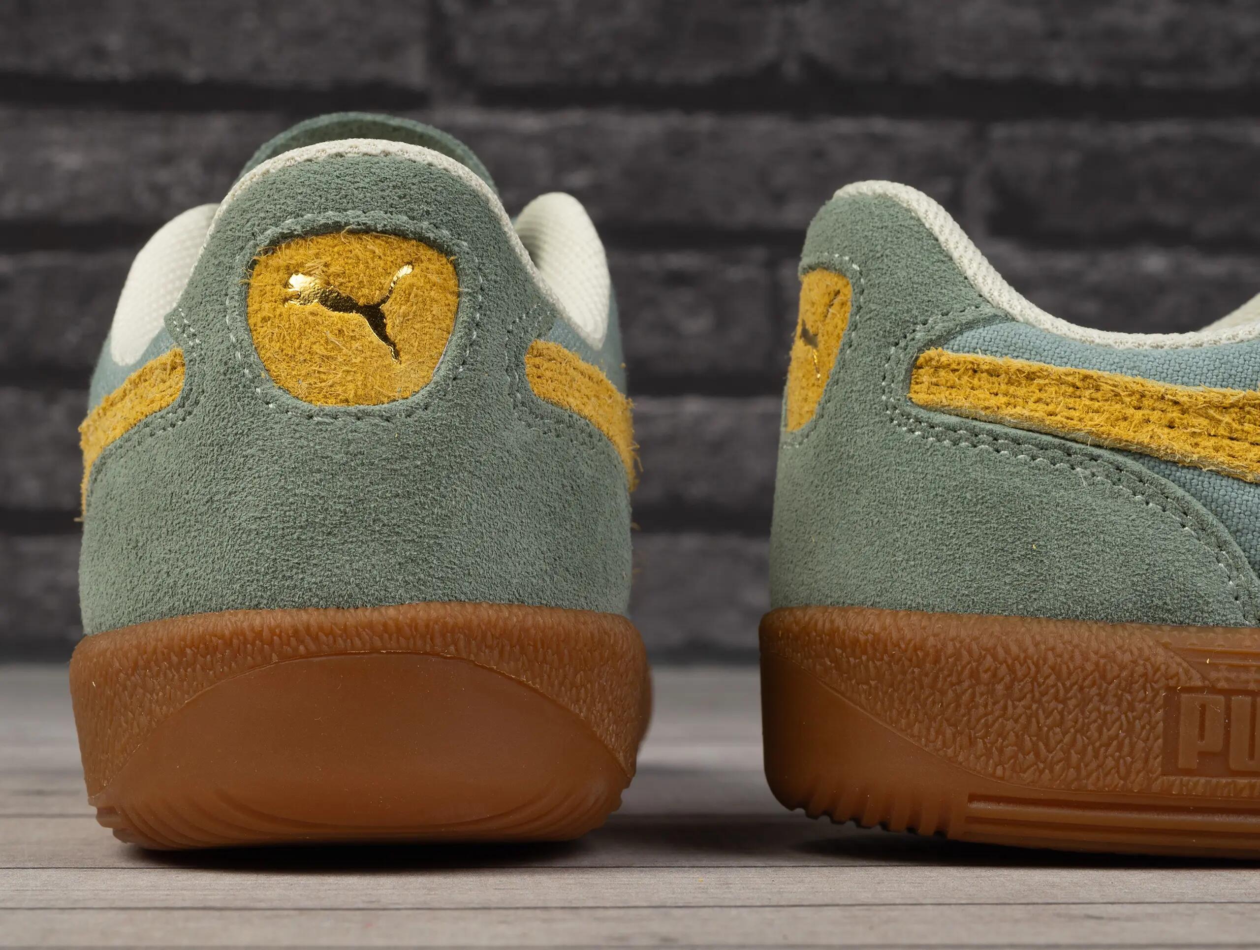 Zapatos PUMA Palermo Weathered Hombre Verde 4/7