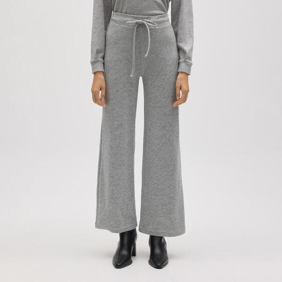 Pantalón extra cómodo recto gris