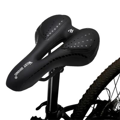 Ademend fietszadelkussen zacht siliconen gevuld