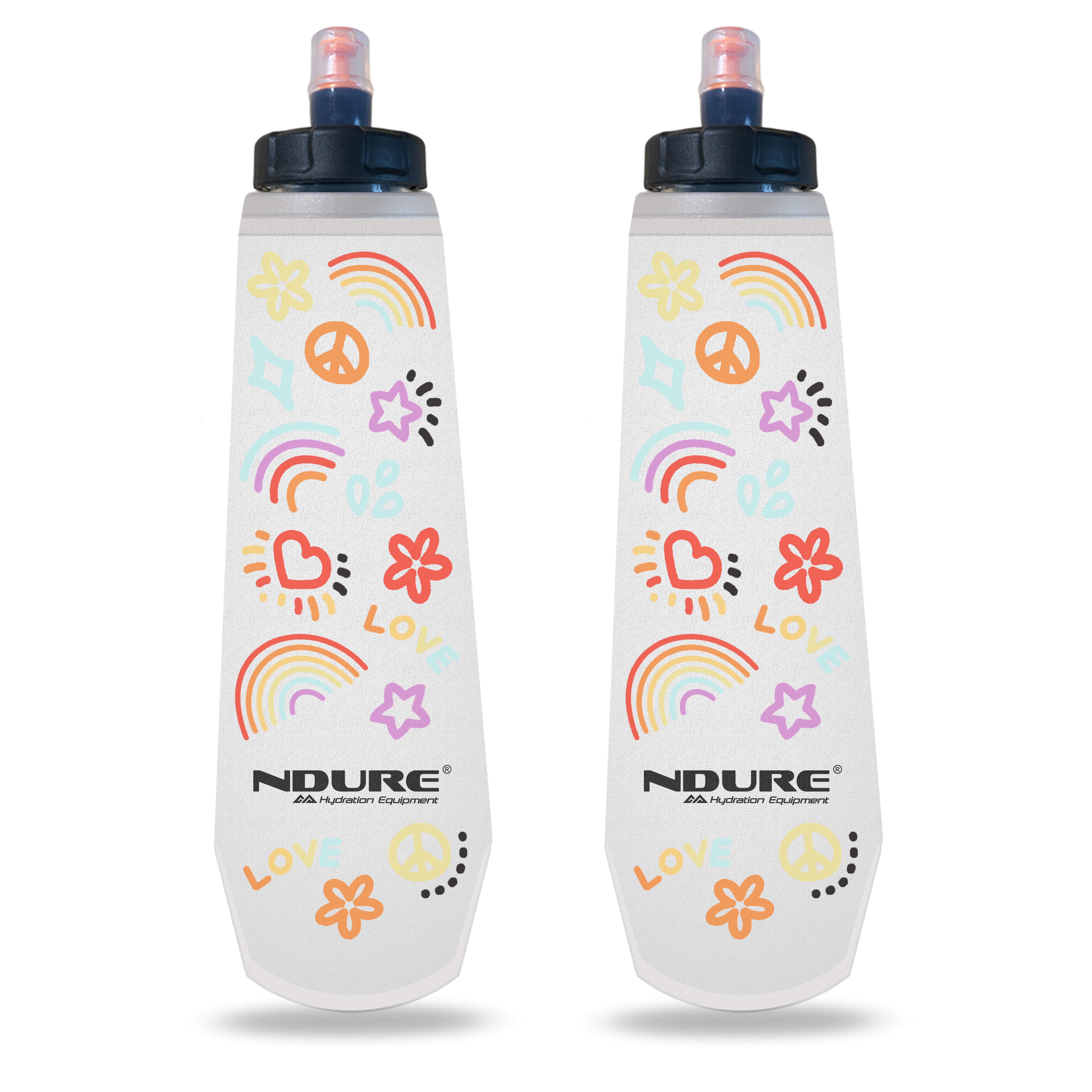 Ndure - Flasque Souple 500 Ml - Love To Run- (pack De 2) - Flasque - 500 Ml - Decathlon