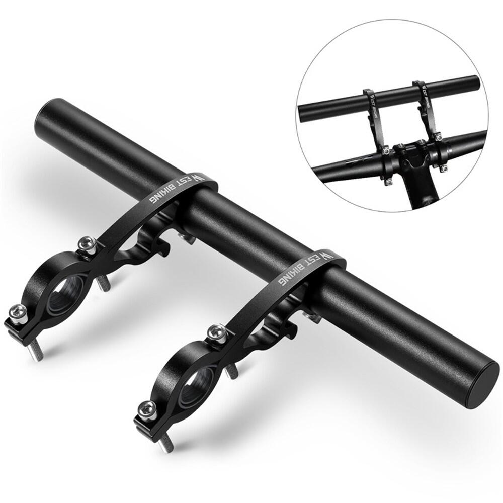 Aluminiowy uchwyt na kierownicę roweru z podwójnym zaciskiem na lampę, GPS, licz 5/7