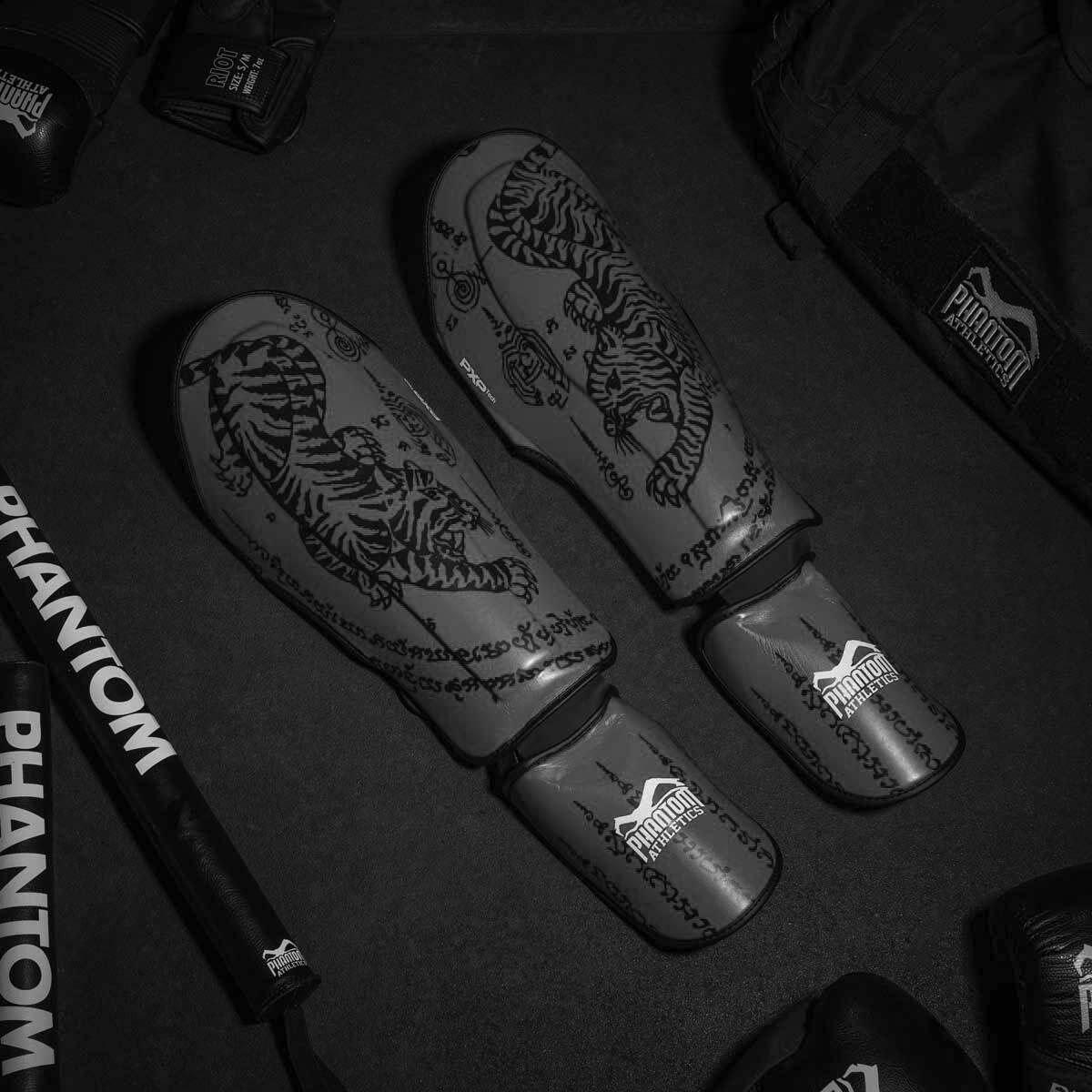 Protège-tibias Phantom Muay Thai – Gris – L/XL 3/7