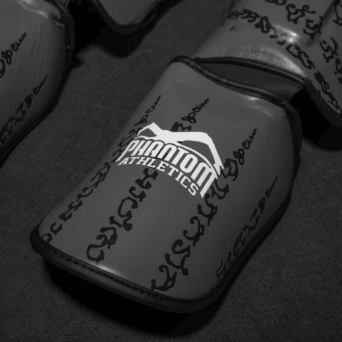 Protège-tibias Phantom Muay Thai – Gris – L/XL 6/7