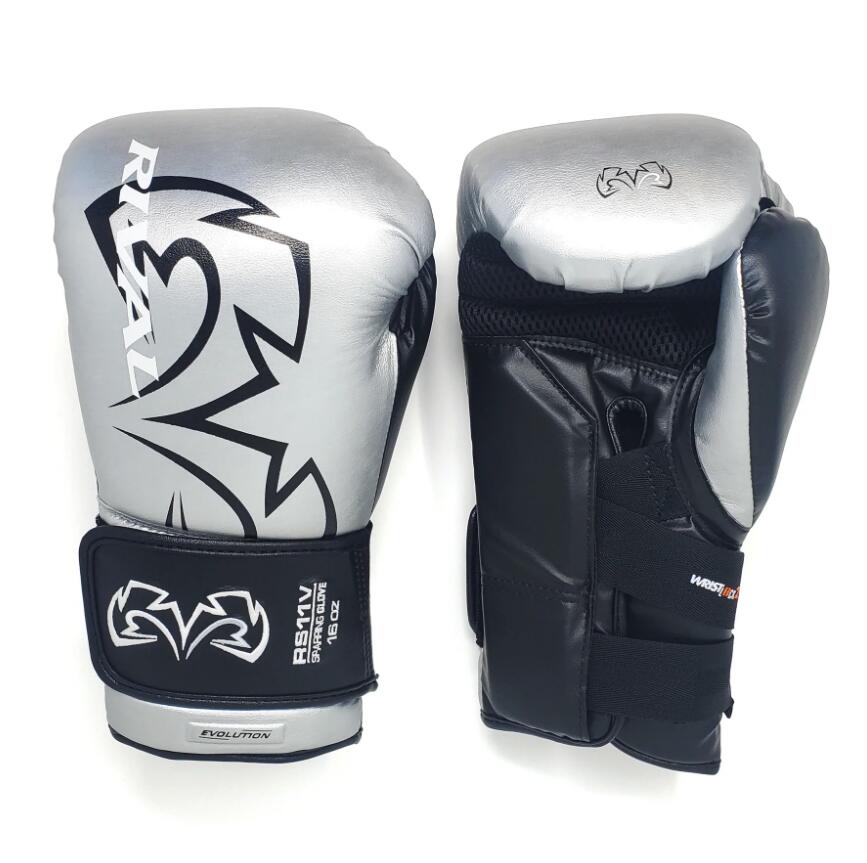 Rękawice Bokserskie Rival Sparingowe RS11V Srebrne 14oz 3/7