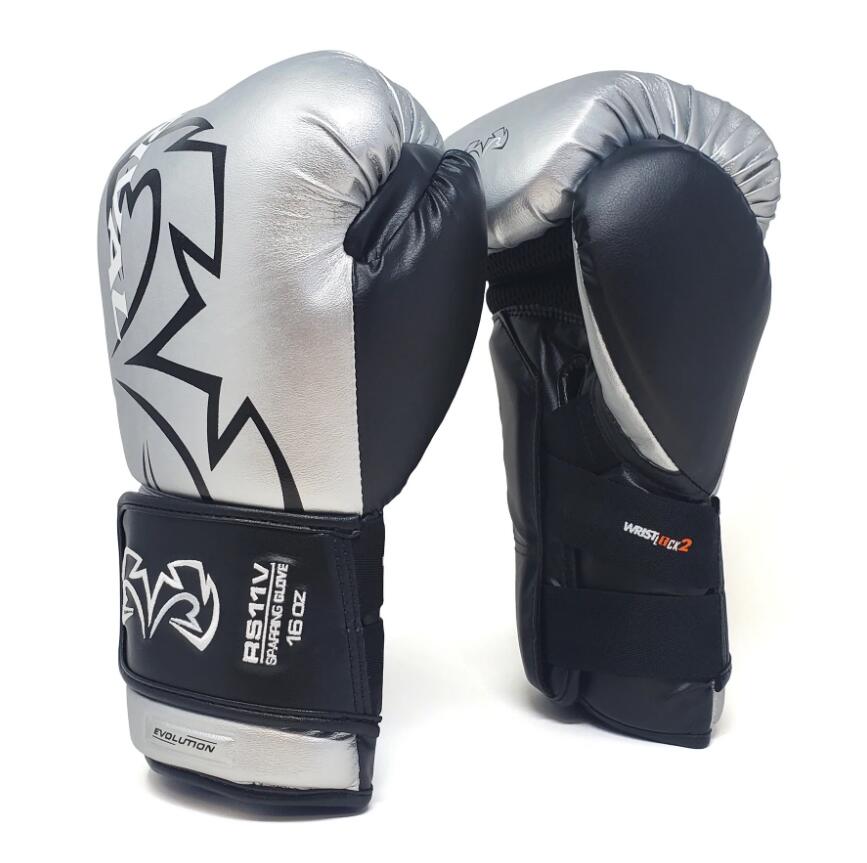 Rękawice Bokserskie Rival Sparingowe RS11V Srebrne 14oz 4/7