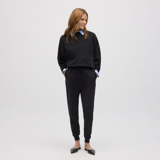 Pantalon de jogging fluide noir