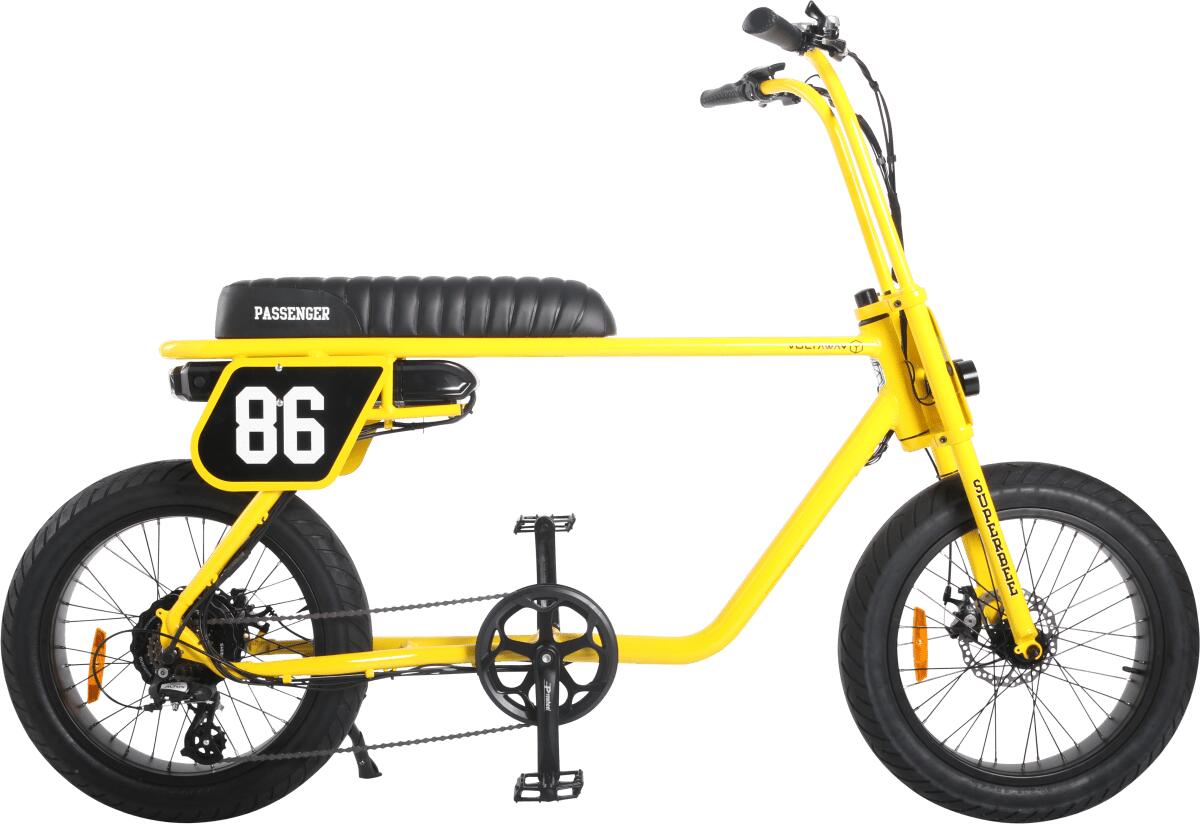 VOLTAWAY Voltaway Passeggero Bicicletta Elettrica Fat Bike Giallo/Nero 17AH