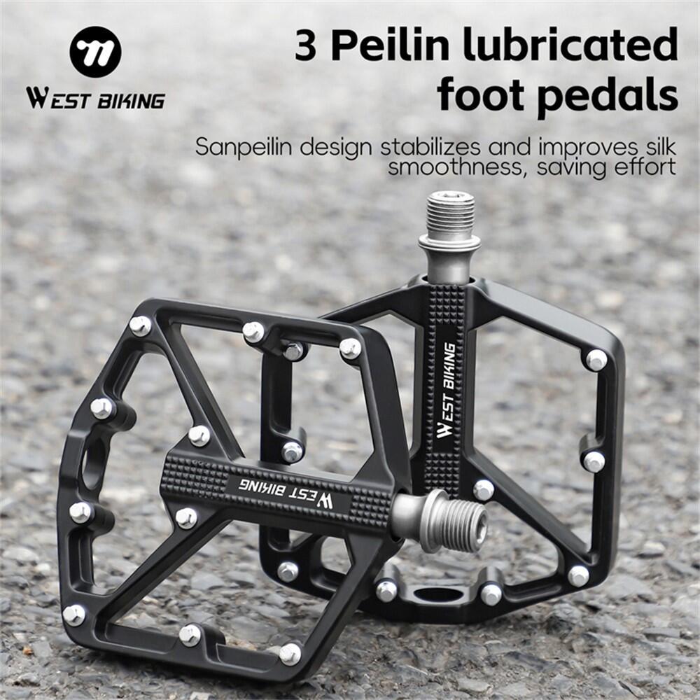 Paire de pédales vélo aluminium 3 roulements 3/7