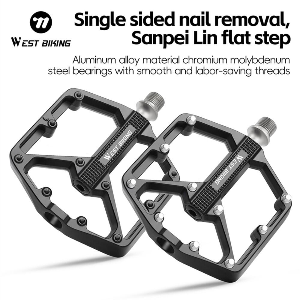 Paire de pédales vélo aluminium 3 roulements 2/7