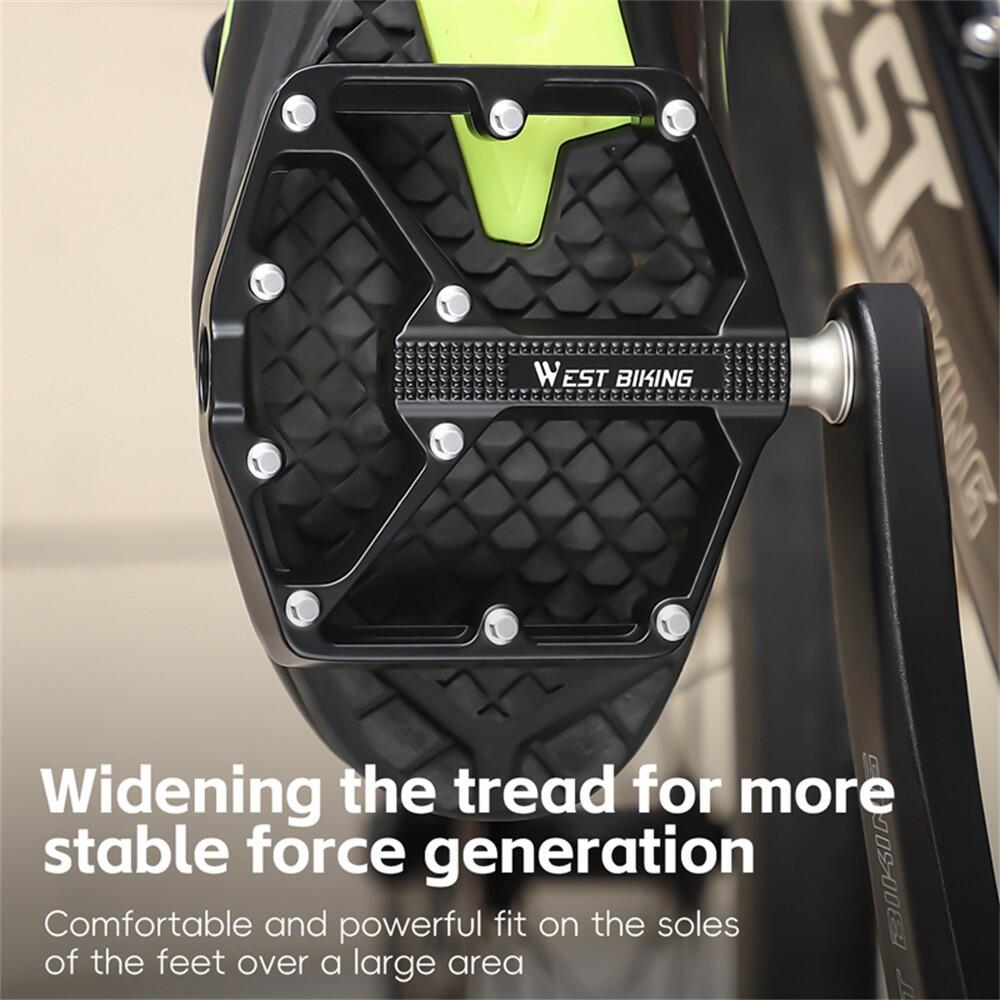 Paire de pédales vélo aluminium 3 roulements 7/7