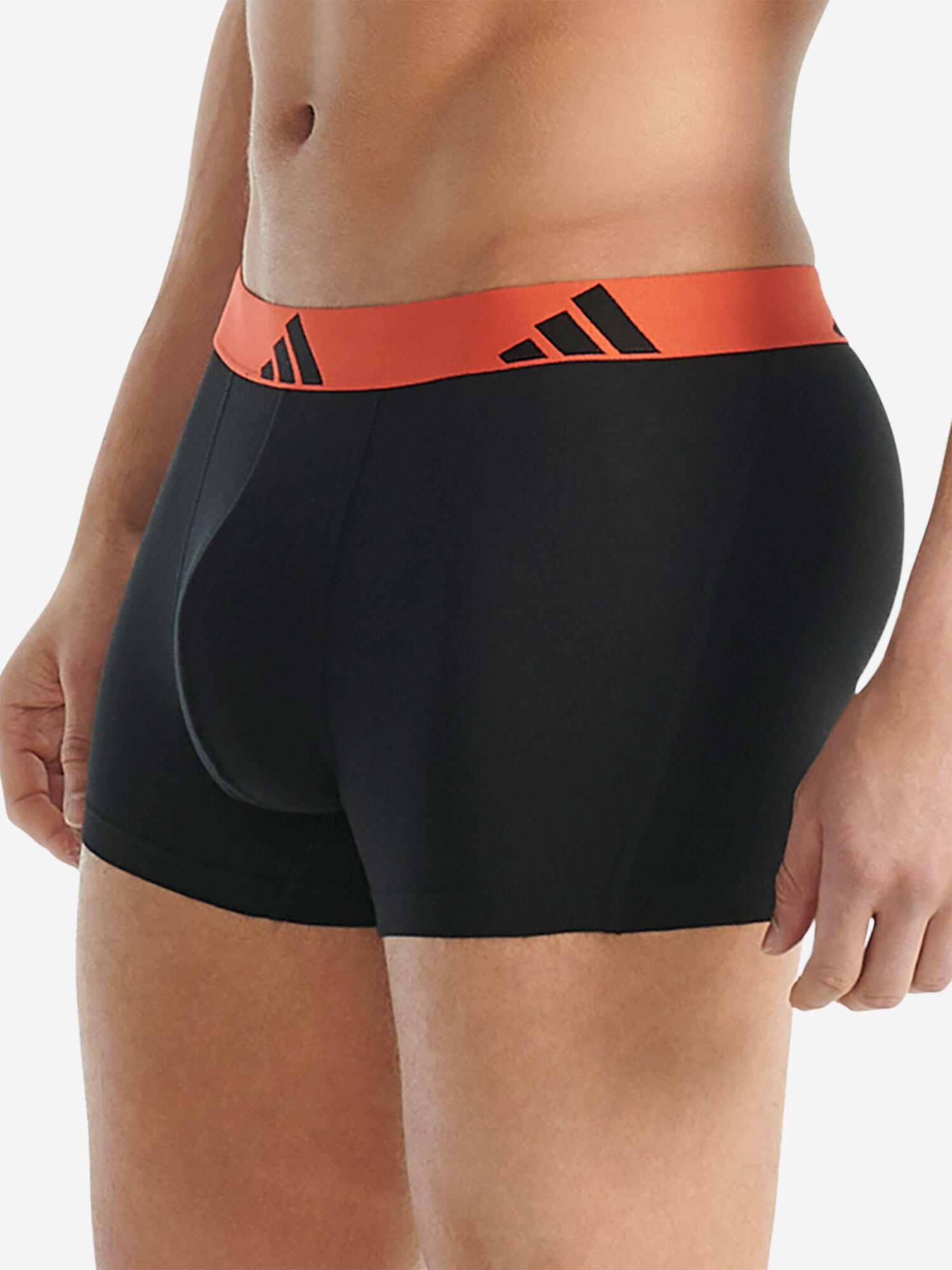 Trunk eng anliegende Boxershorts Herren - Active Flex Cotton schwarz 3/7